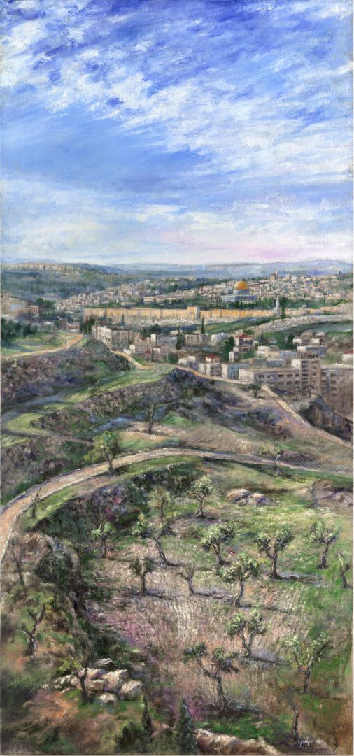 __Jerusalem- view from Mount Scopus, vertical - עותק