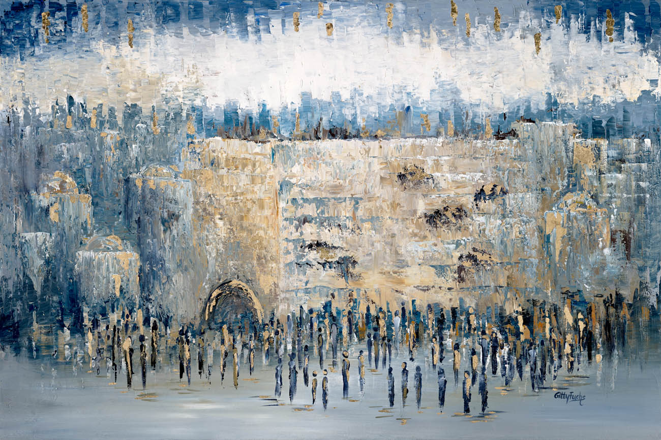 Judaica_Judaic_art_Jewish_artist_Israeli_Israel_jerusalem_Painting_GittyFuchs (14) מספר 1 לתצוגה